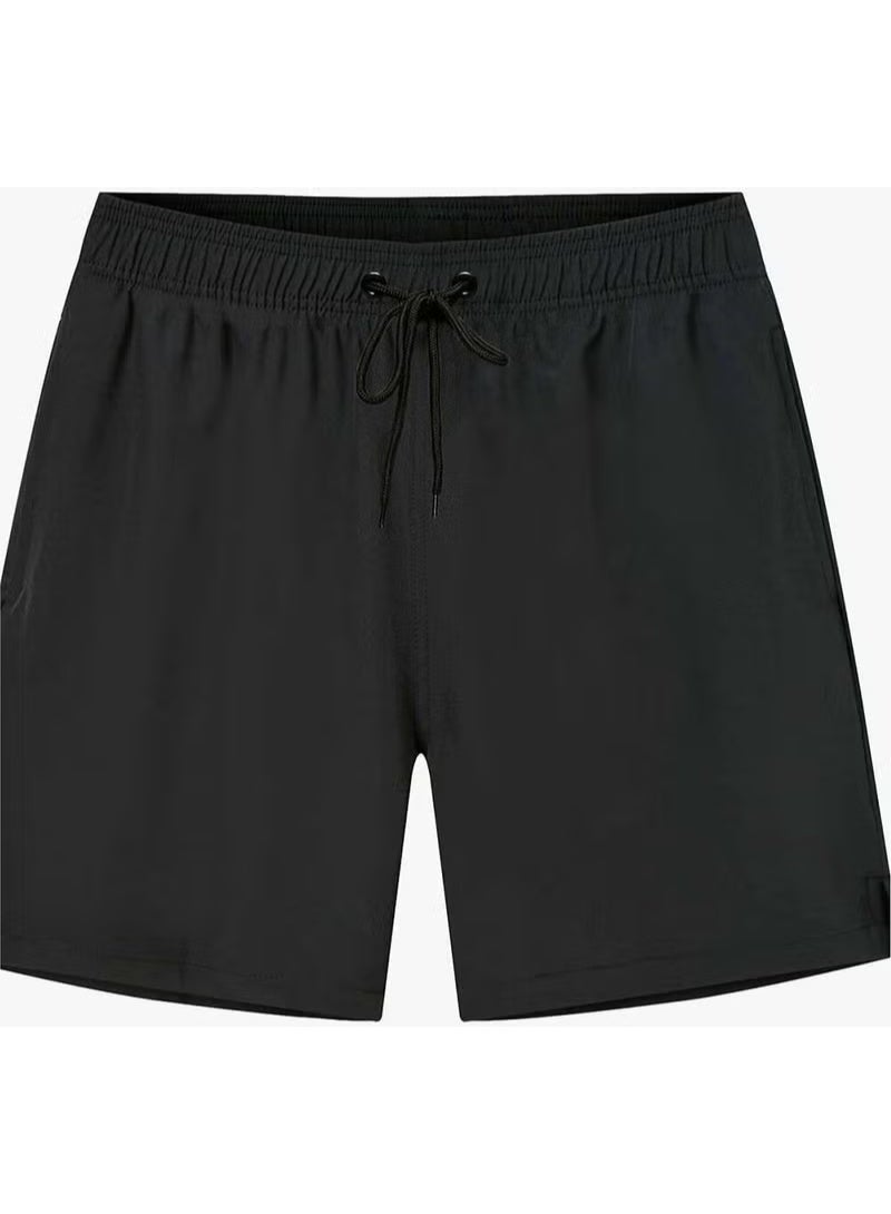 Angelsin Men's Basic Standard Size Swimsuit with Zipper Pocket Swim Shorts - Image 4